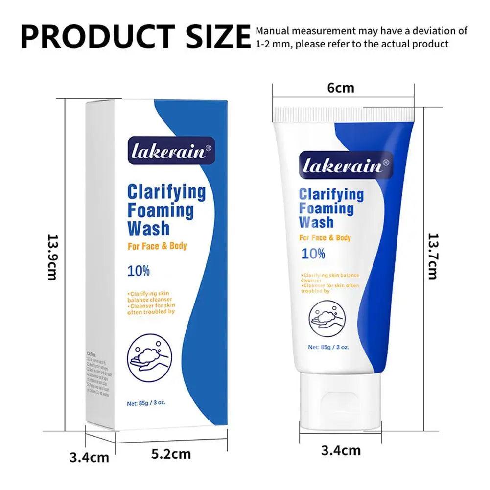 Foaming Wash Facial Cleanser Deep Cleaning Oil-Control Moisturizing Gentle Formula For Face Body Cleaning Skin Care Product