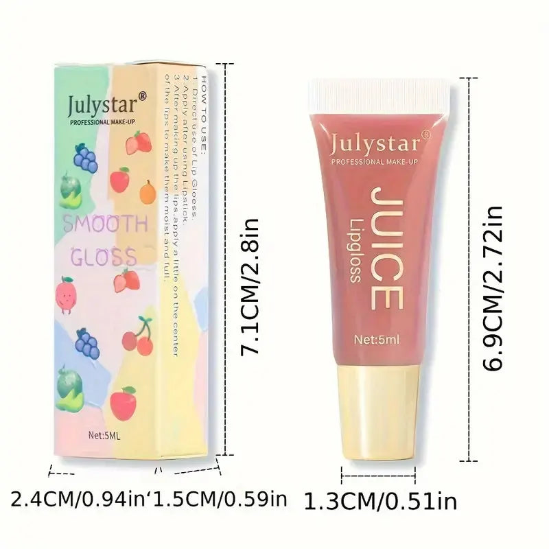 Watery Crystal Clear Jelly Lip Oil Lip Balm Moisturizing And Smoothing Lip Lines Jelly Pout Lip Gloss Glass Lip Fruit Scent