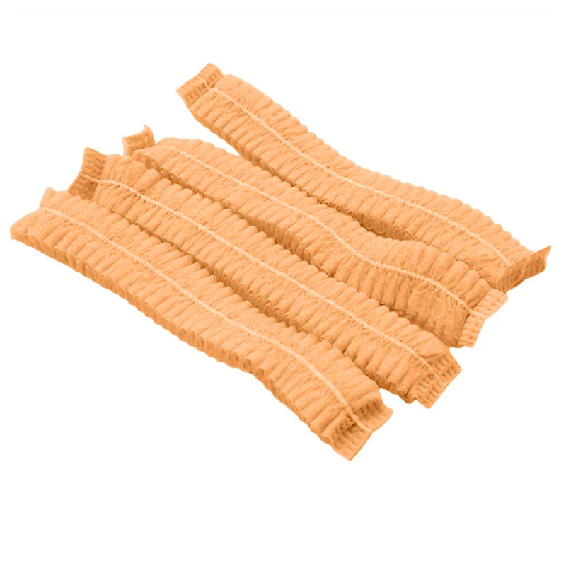 100pcs/Pack Disposable Hair Head Covers Net Bouffant Dustproof Anti Dust Caps Breathable Shower Bathing Hats Kitchen