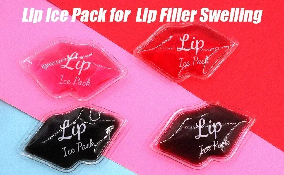 Lip Gel Ice Packs Cold Use for Lip Surgery Flexible Reusable Cooling Pad Cold Compress for Cosmetic Injuries Pain Relief