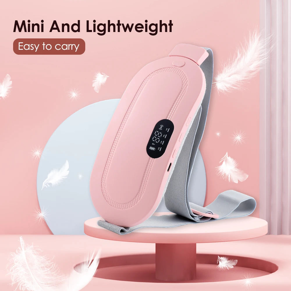 USB Menstrual Electric Heating Pad for Abdominal Vibration Massager Women Period Care Belly Heater Winter Warming Palace Belt