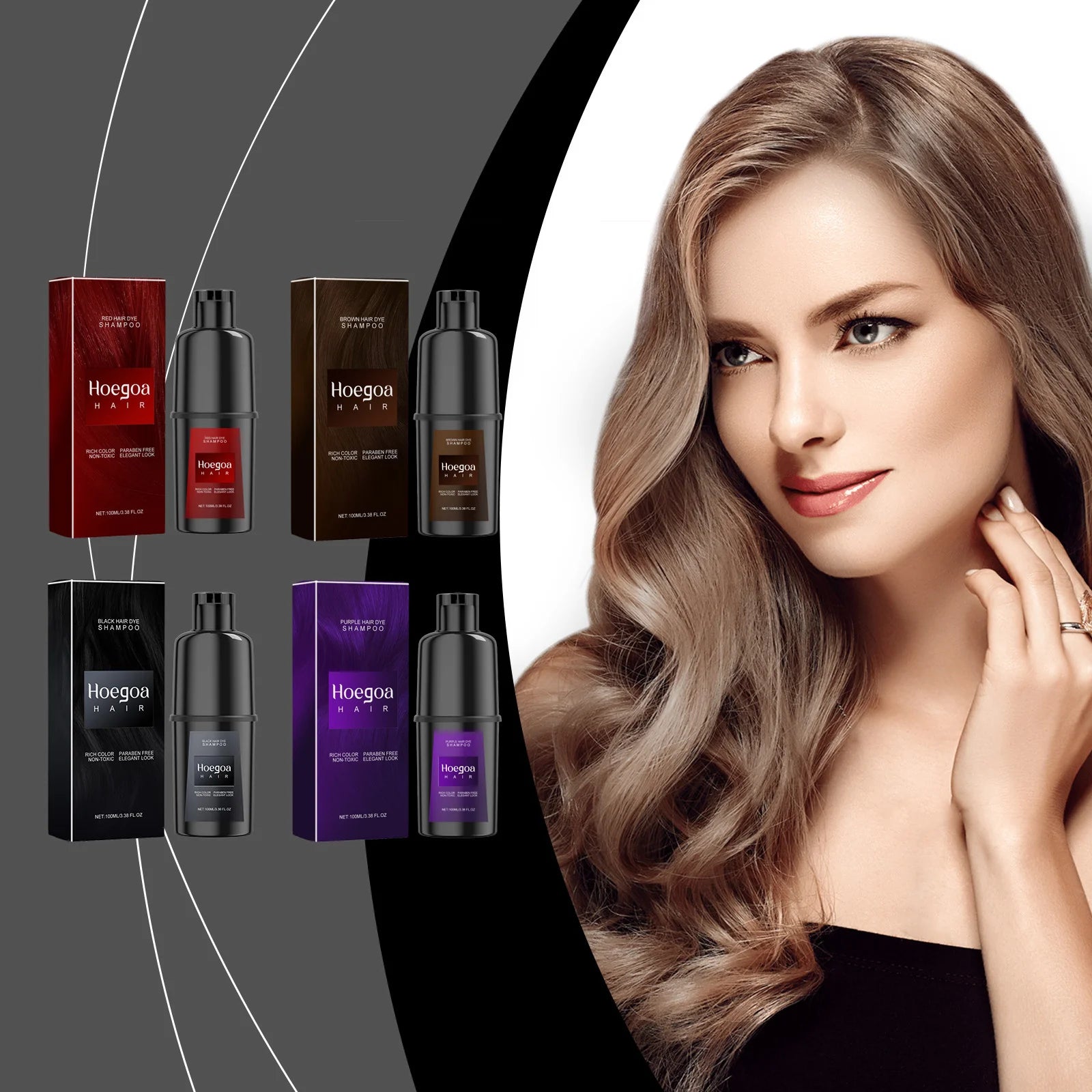 Instant Dye Shampoo DIY Hair Dye Natural Black Color Repair Gray White Hair Non-Irritating Hair Coloring Shampoo For Men Women