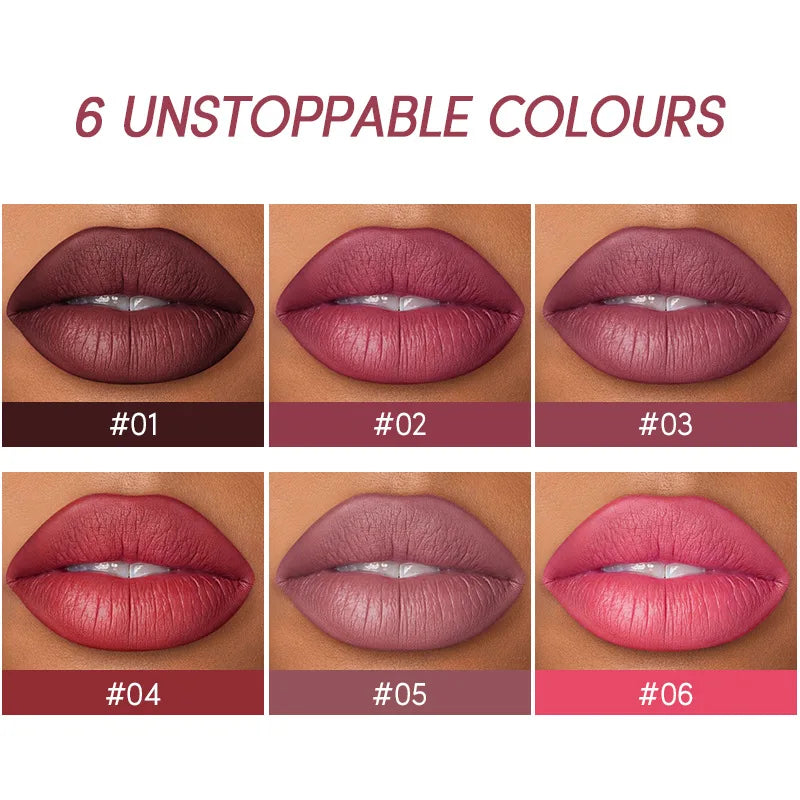 12 Color Matte Lipstick Set Long Lasting Nude Red Lipstick With Lipliner Not Dry Easy Coloring Lip Makeup Kit