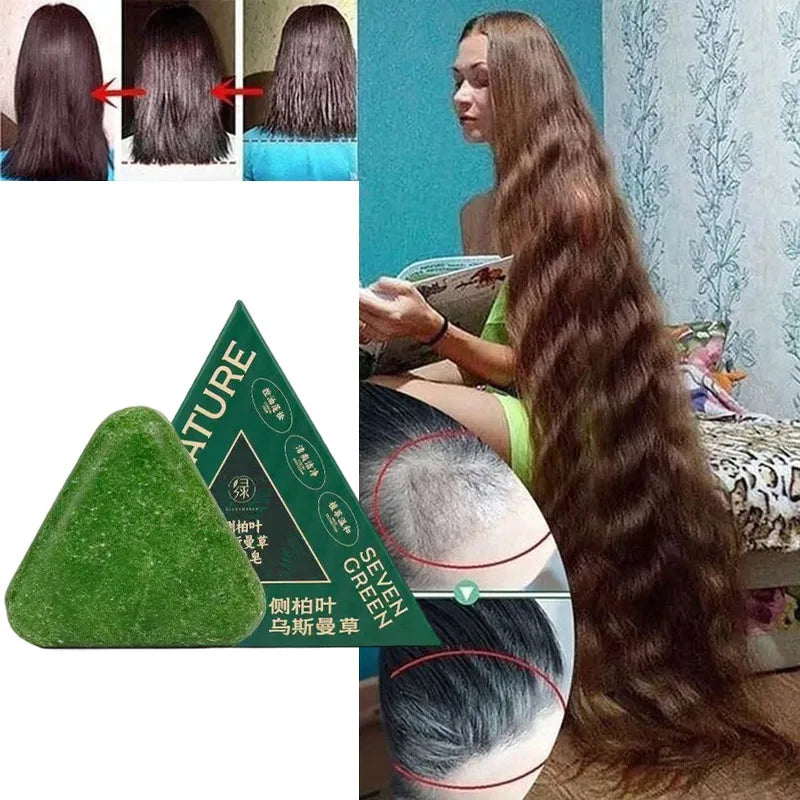 Arborvitae Leaf Shampoo Soap Handmade Natural Herbal Scalp Itching Relief Promote Hair Growth Prevent Hair Loss And DandruffSoap