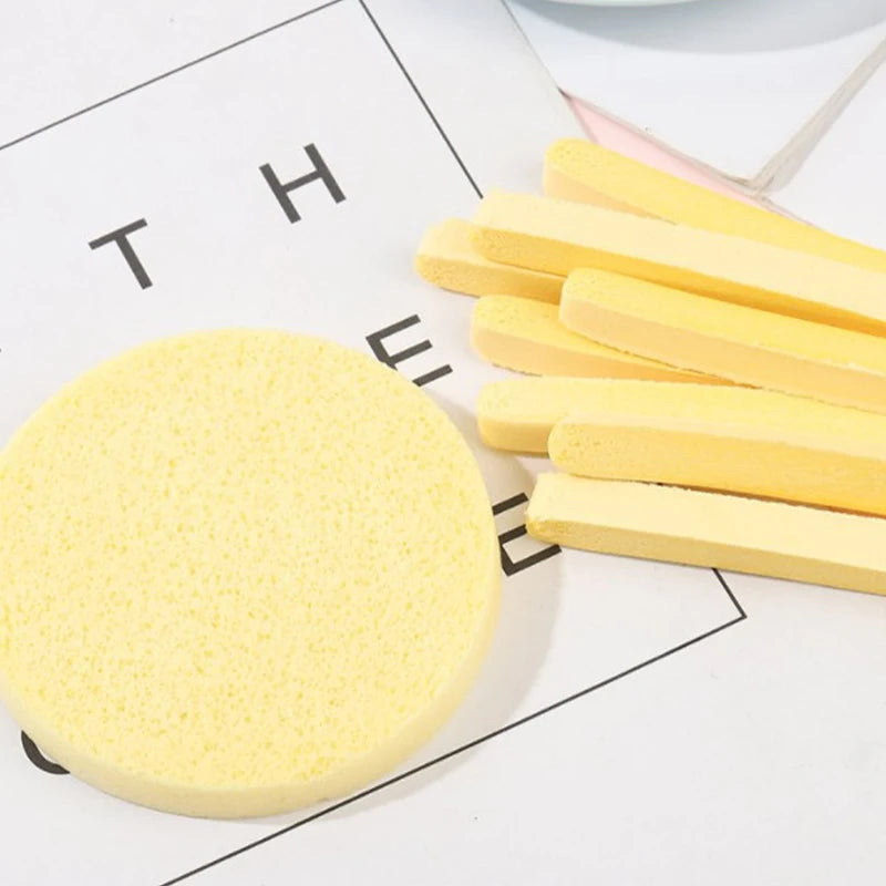 Compressed Round Facial Cleansing Sponges Cleaning Brushes Cleanse Tools Makeup Remover Wipes Finger