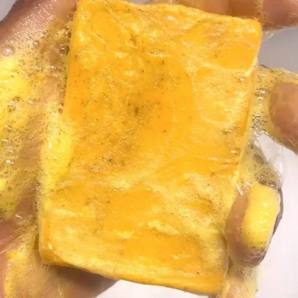 100g Turmeric Hand Made Soap, Lemon Kojic Acid Soap, Shower and Facial Soap  Deep Cleaning For Face Body Skin Care