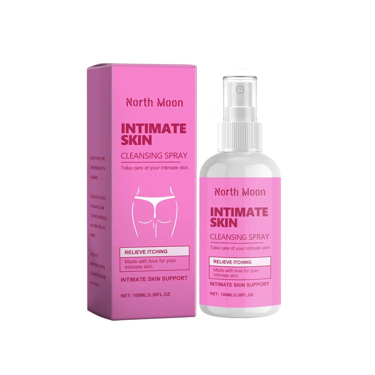 Women's Body Cleansing Spray, Gently Cleanses the Skin, Caring for Everyday Freshness and Comfort