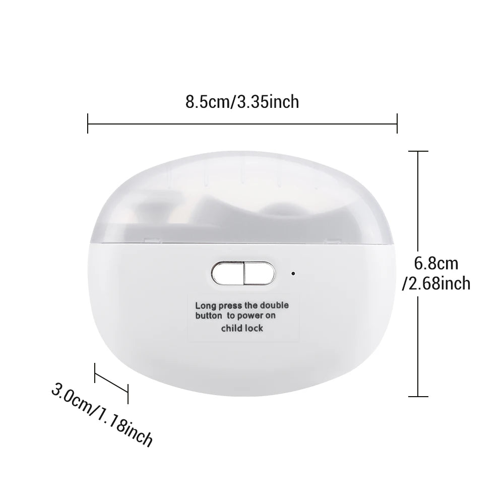 Electric Nail Clipper Cutter With LED Light 2in 1 Automatic Nail Grinder Trimmer For Baby Adult Mini Manicure Tools Nail Care
