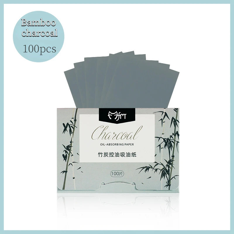 100pcs Oil Control Face Absorbent Paper Face Oil Control Cleaning Wipes Absorbing Sheet Oily Matting Tissue Beauty Cleaning Tool