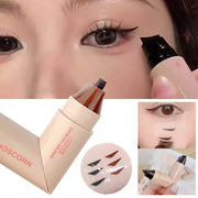 Lazy Integrated Eyeliner Stamp Dual-Head Rotatable Precise Outline Seal Lasting Waterproof Fast Drying Liquid Eye Liner Pen