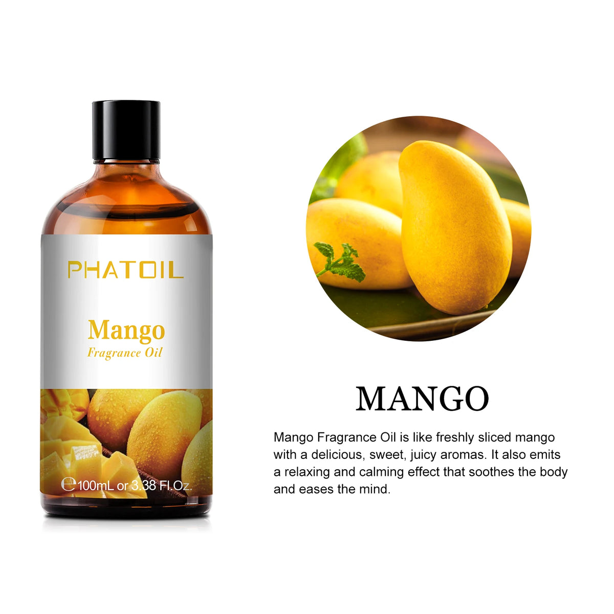 Phatoil 100ml Blueberry Fragrance Oils Coconut Vanilla Green Apple Mango Cranberry Strawberry Grape Guava Cherry Esssential Oils