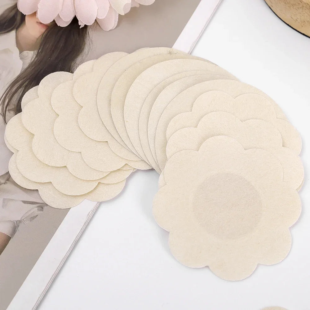 1Box Safety Nipple Cover Stickers Sexy Breast Lift Tape Patch Intimates Female Self-Adhesive Invisible Bra Chest Nipple Padding