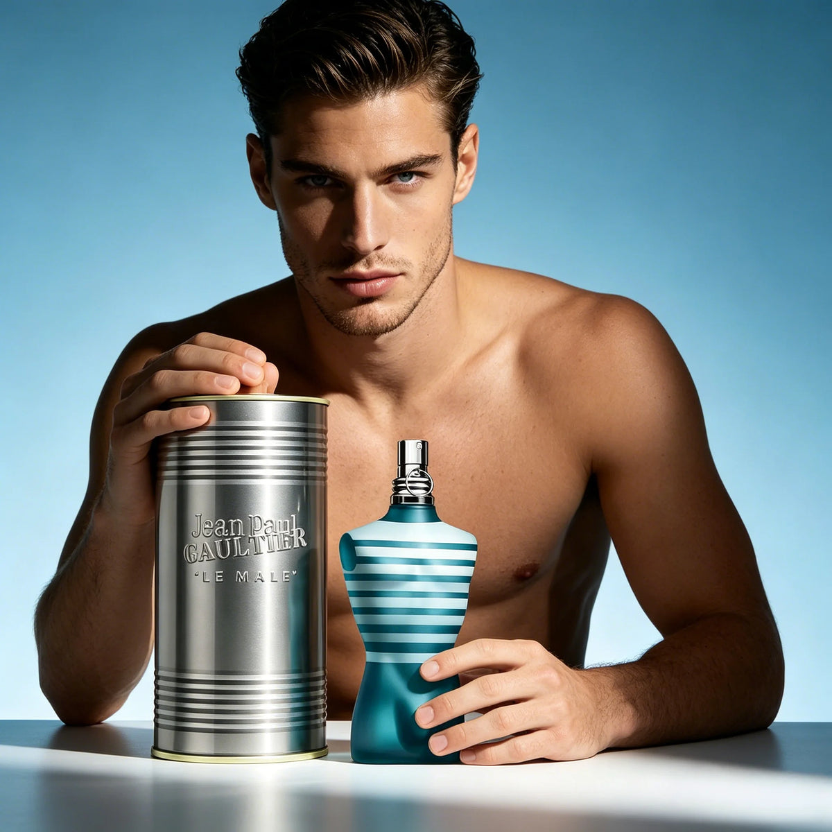 Jean Paul Gaultier Le Male Eau De Toilette - Long Lasting Amber Aromatic Cologne for Men with Fresh Mint, Lavender & Sensual Vanilla - Luxury Men's Cologne Spray