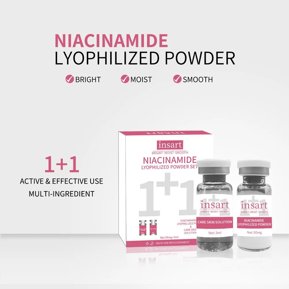 Niacinamide Oligopeptide VC Lyophilized Powder Face Serum Anti Aging Brightening Moisturizing Essence for All Skin Skincare