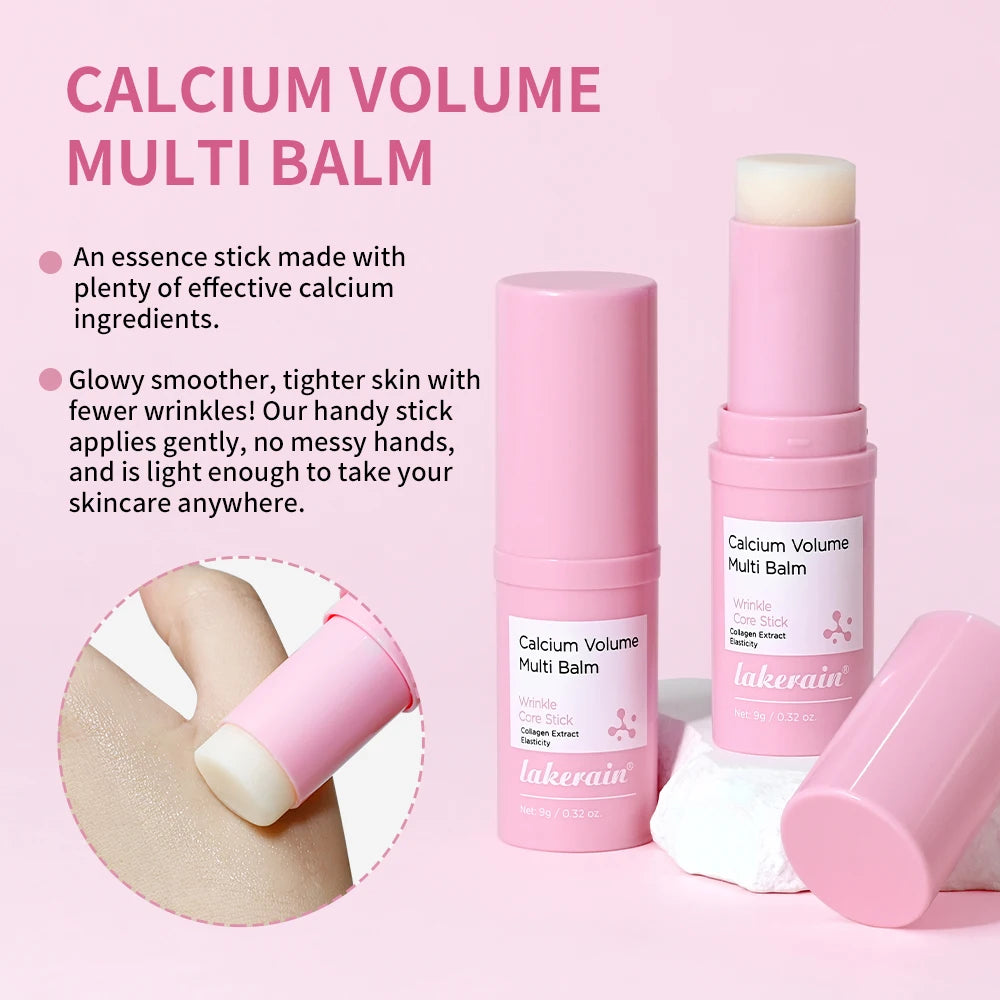 Calcium Collagen Vitamin D Eye Stick Balm Tightens Skin Care Anti Aging Anti Dark Circle Reduces Eye Bags Wrinkles Tear Trough