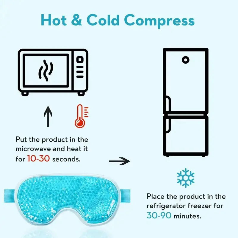New Gel Eye Mask Hot And Cold Compress Ice Compress Hot Compress Cold Compress Cooling Beauty Eye Mask Plush Ice Bag Sleeping Co