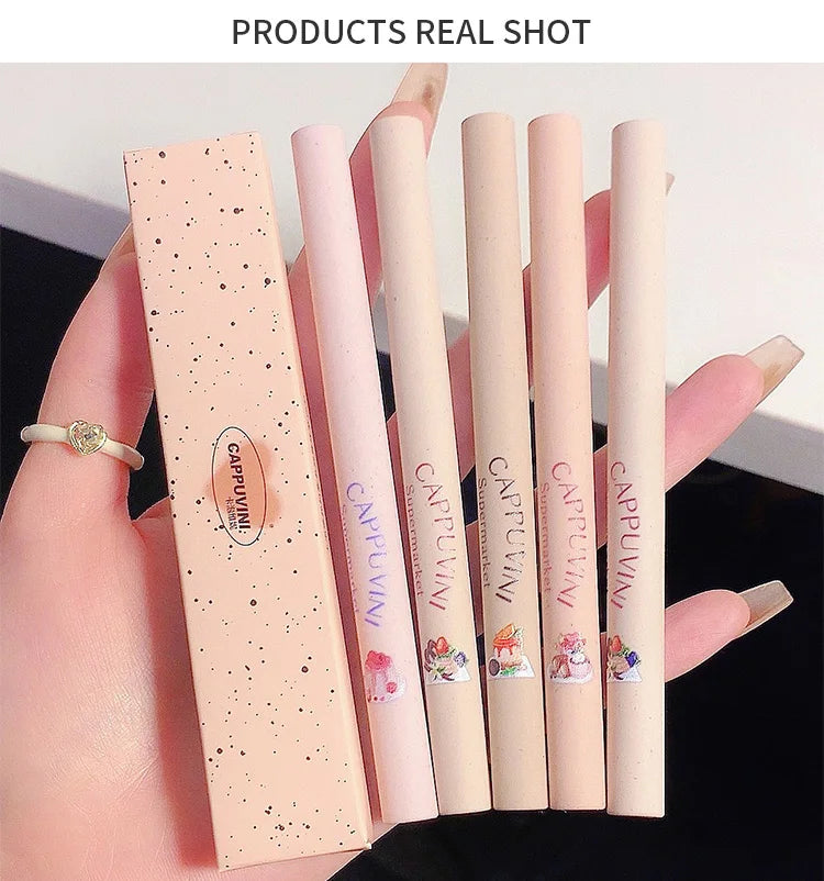 CAPPUVINI Matte Lip Liner Outline Lips Lipstick Pen Waterproof Long-lasting Color Lip Pencil Lipstick Pen