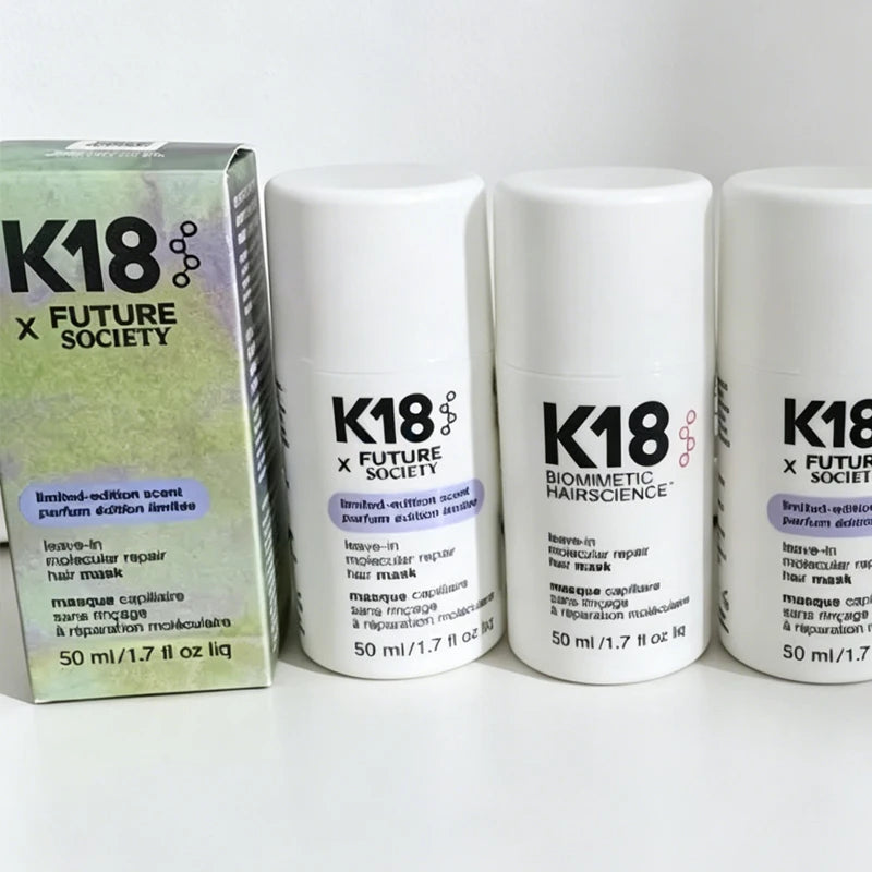 K18 New 50ml Leave-In Molecular Kertain Repair Hair Mask Softens Restores Damaged Hair Deep Keratin Treatment for Hair and Scalp