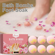 Rose Foot Bath Ball Nourishing Foot Soak Effervescent Tablet Deep Cleaning Exfoliate Feet Skin Relaxing Care Spa Soothe Fatigued