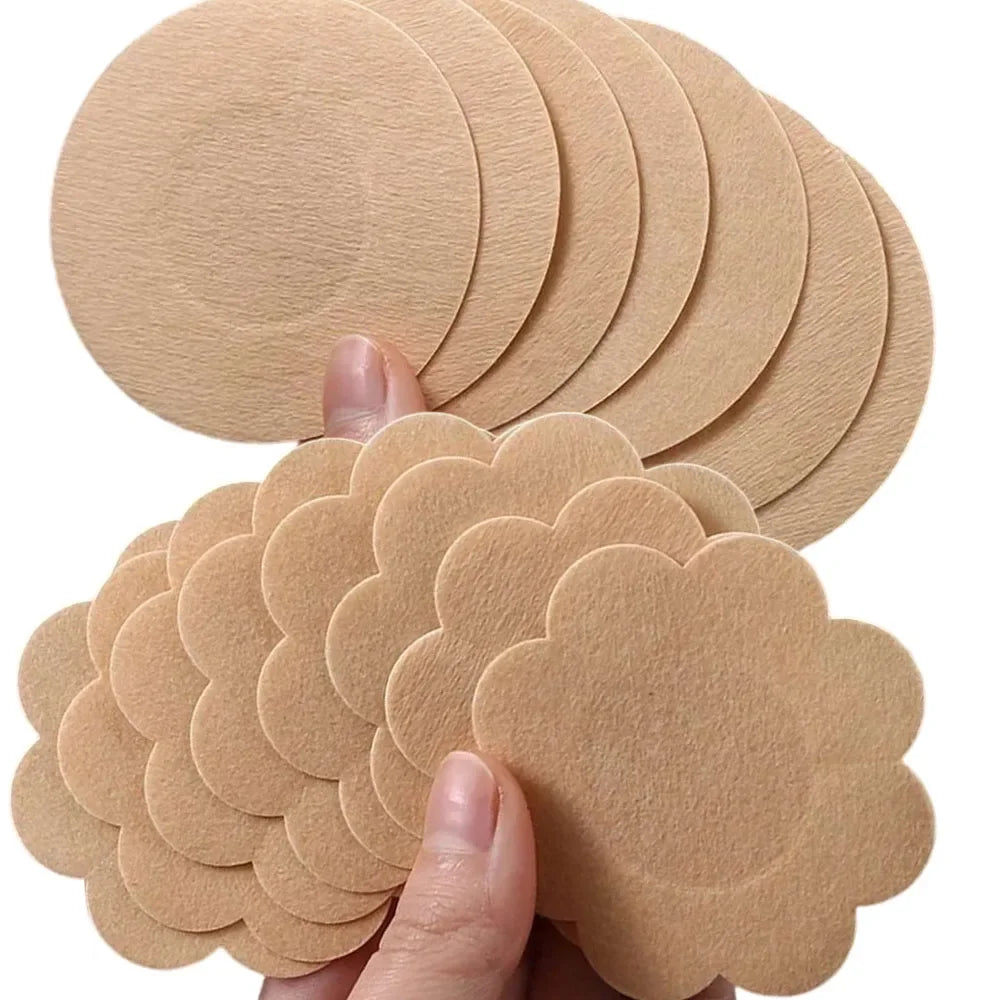 10/200PCS Women Nipple Cover Stickers Breast Lift Tape Pasties Invisible Self-Adhesive Disposable Bra Padding Chest Paste Patch