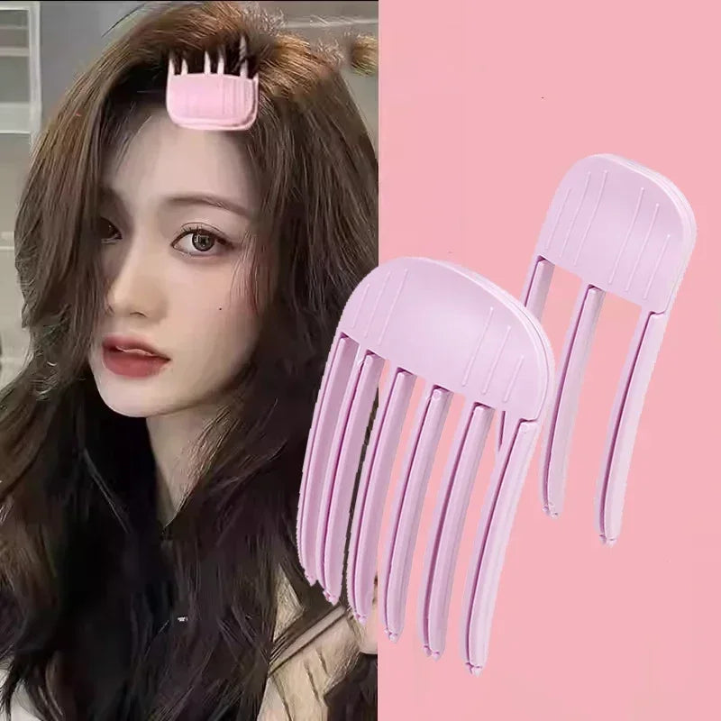 1/2 natural fluffy hairpins non-heat hairpins DIY hair style fluffy tools hair root clips curling fixed shape clips hairpins set