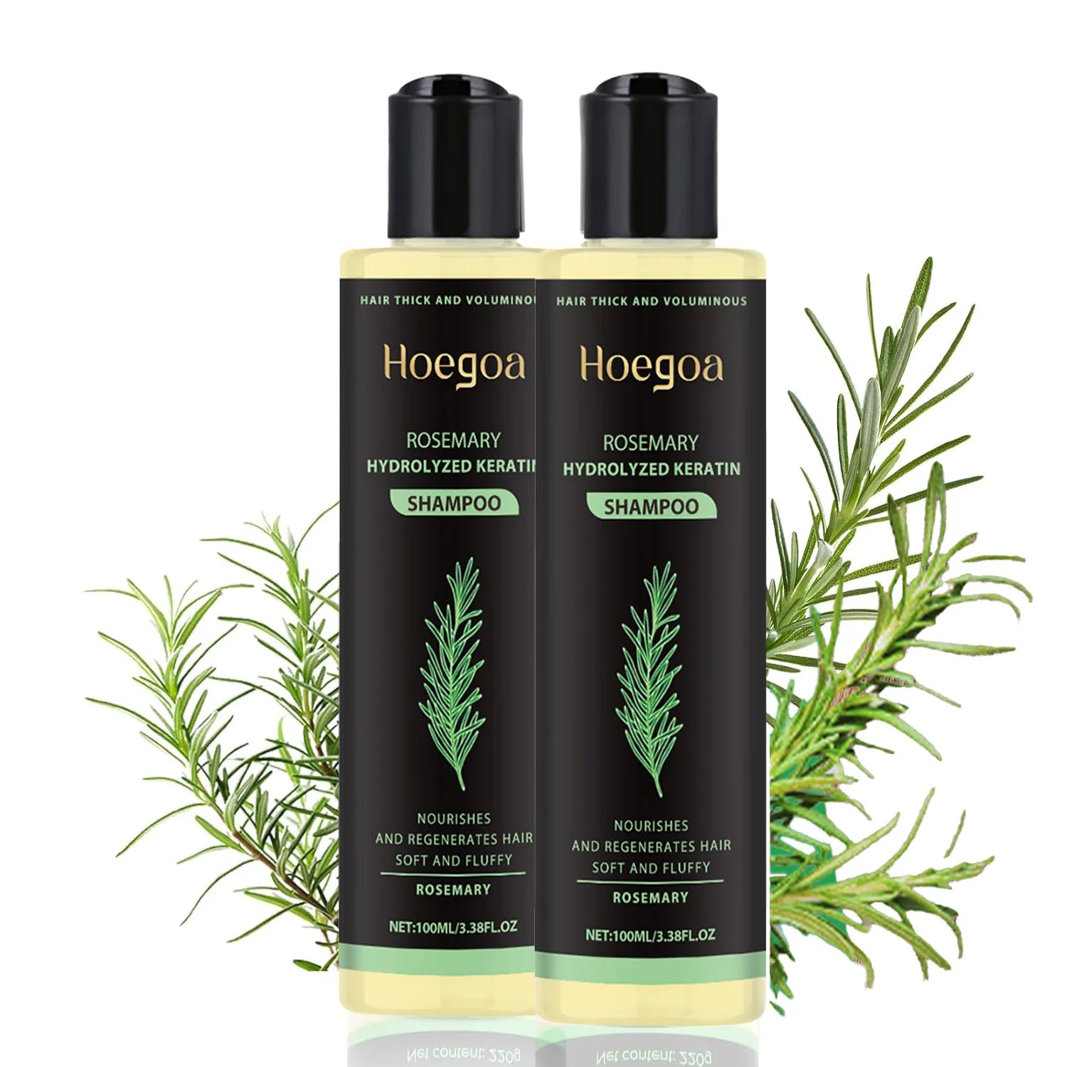 Natural Rosemary Hair Shampoo 100ML Reduce Hair Loss Clean Dandruff Nourish Moisturize Scalp Hair Care Product
