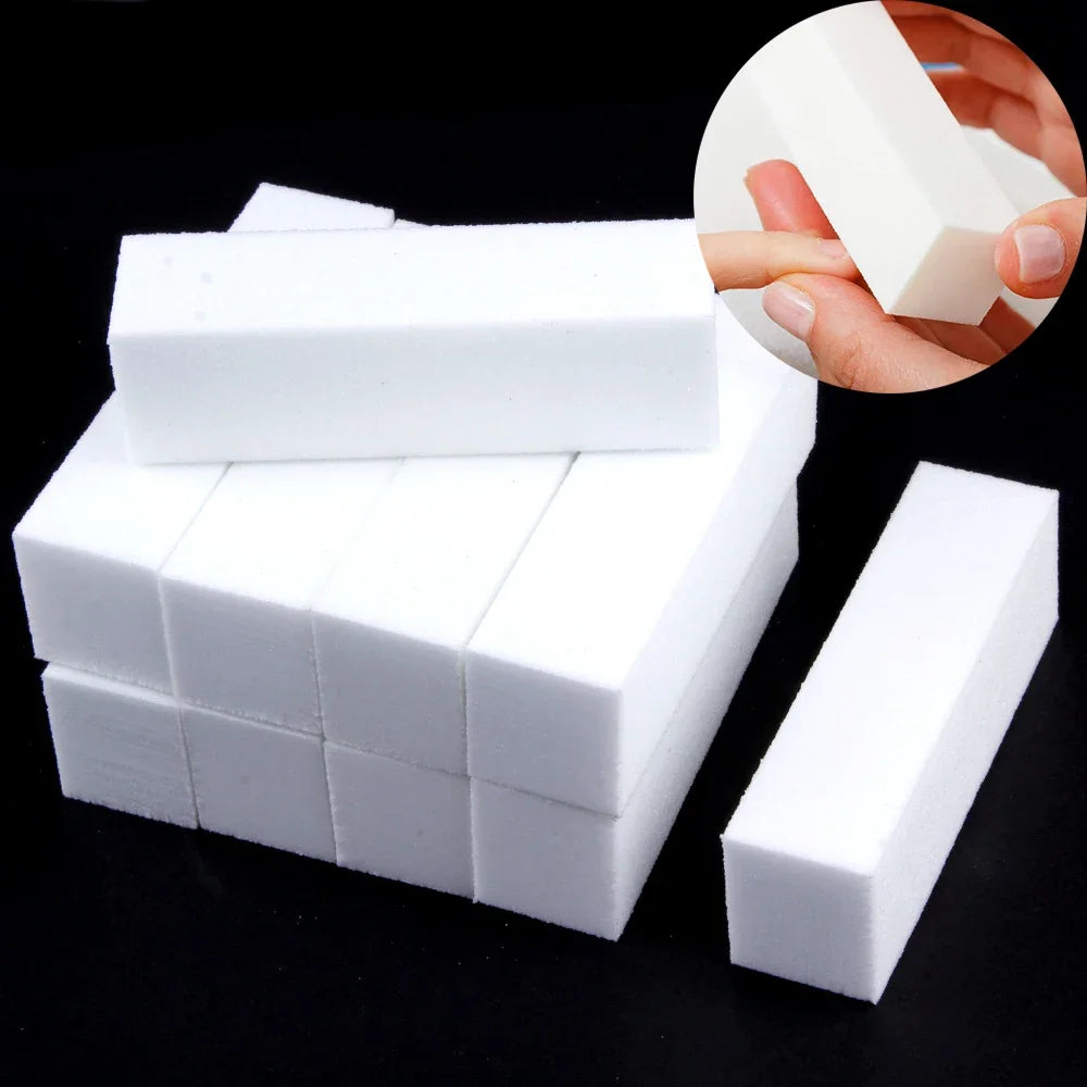 1/10Pcs Nail File Nail Art Buffer Grinder Buffing Block For Pedicure Tips Manicure Care Sponge Buffer Gel Polish Tools