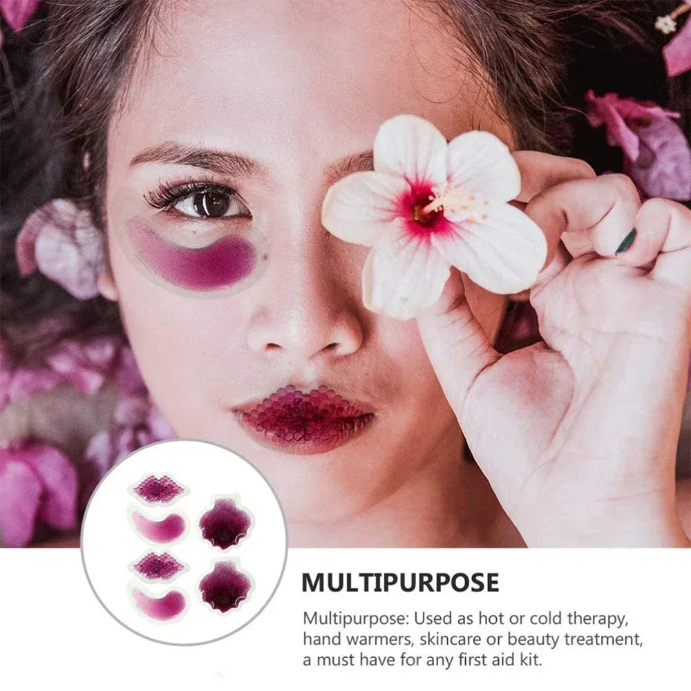 Lip Gel Ice Packs Cold Use for Lip Surgery Flexible Reusable Cooling Pad Cold Compress for Cosmetic Injuries Pain Relief