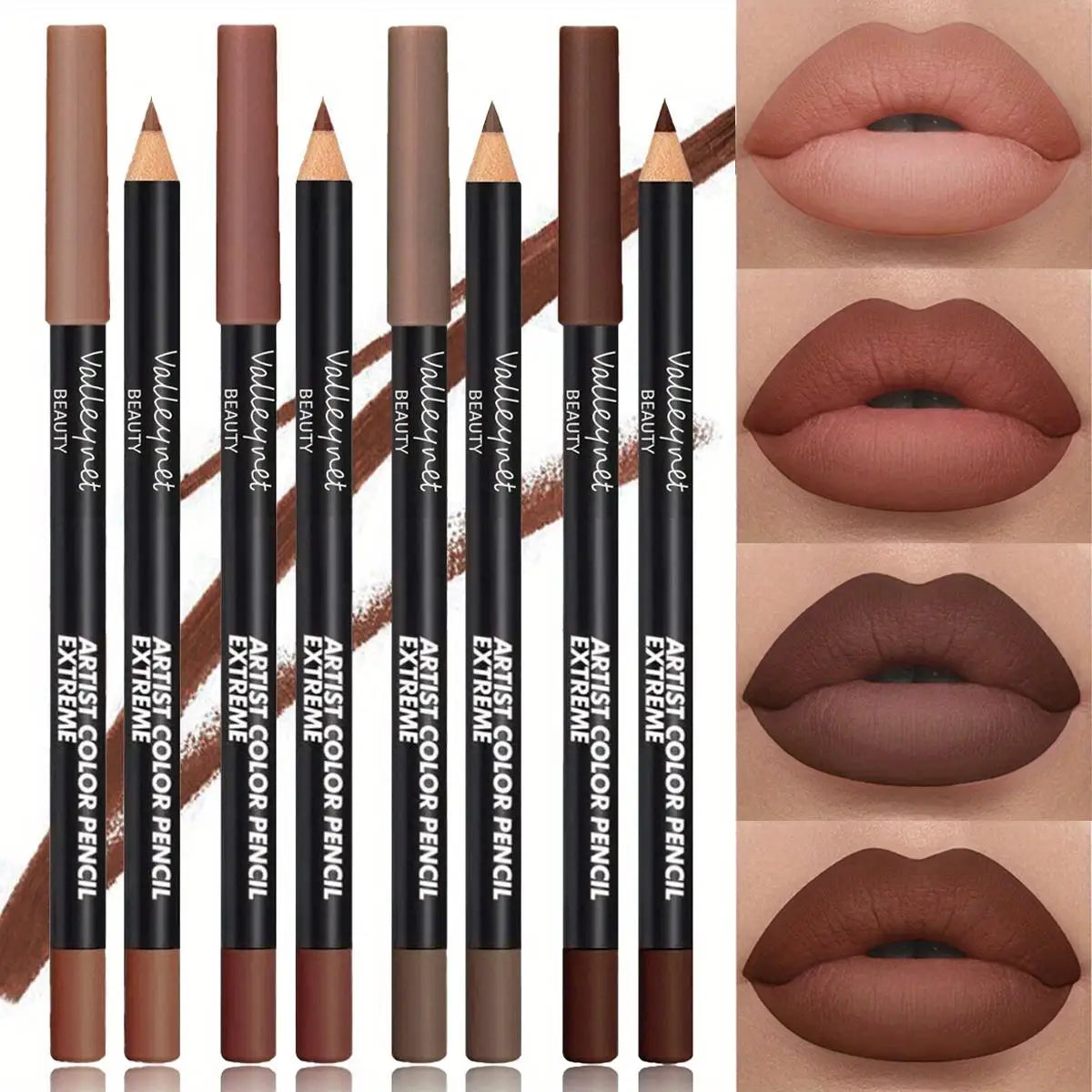 4pcs/set Lip Liner Set,Long-lasting Matte, Waterproof Lipstick Lip Liner Set Women'S Lip Cosmetics Matte Lip Makeup Pencil