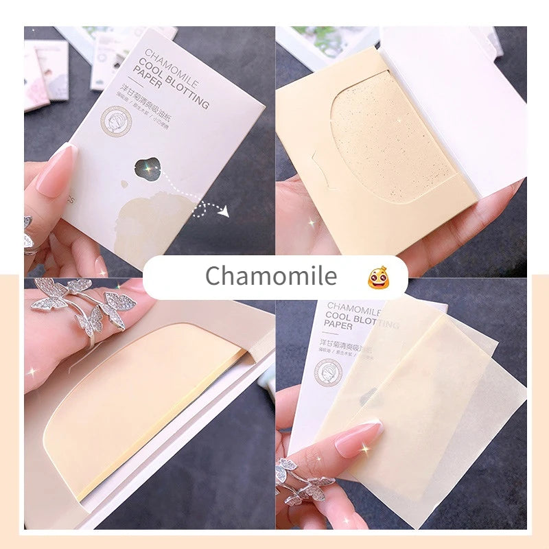 100pcs Oil Control Face Absorbent Paper Face Oil Control Cleaning Wipes Absorbing Sheet Oily Matting Tissue Beauty Cleaning Tool