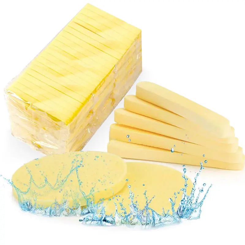 Compressed Round Facial Cleansing Sponges Cleaning Brushes Cleanse Tools Makeup Remover Wipes Finger