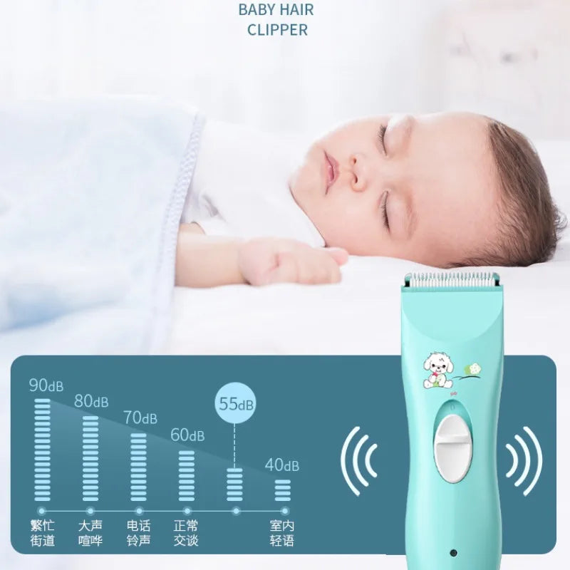 Baby Hair Clipper Quiet Shaving New Baby Electric Pusher Silent Baby Hair Shaving and Fetal Hair Cutting Tool No Lubricating Oil