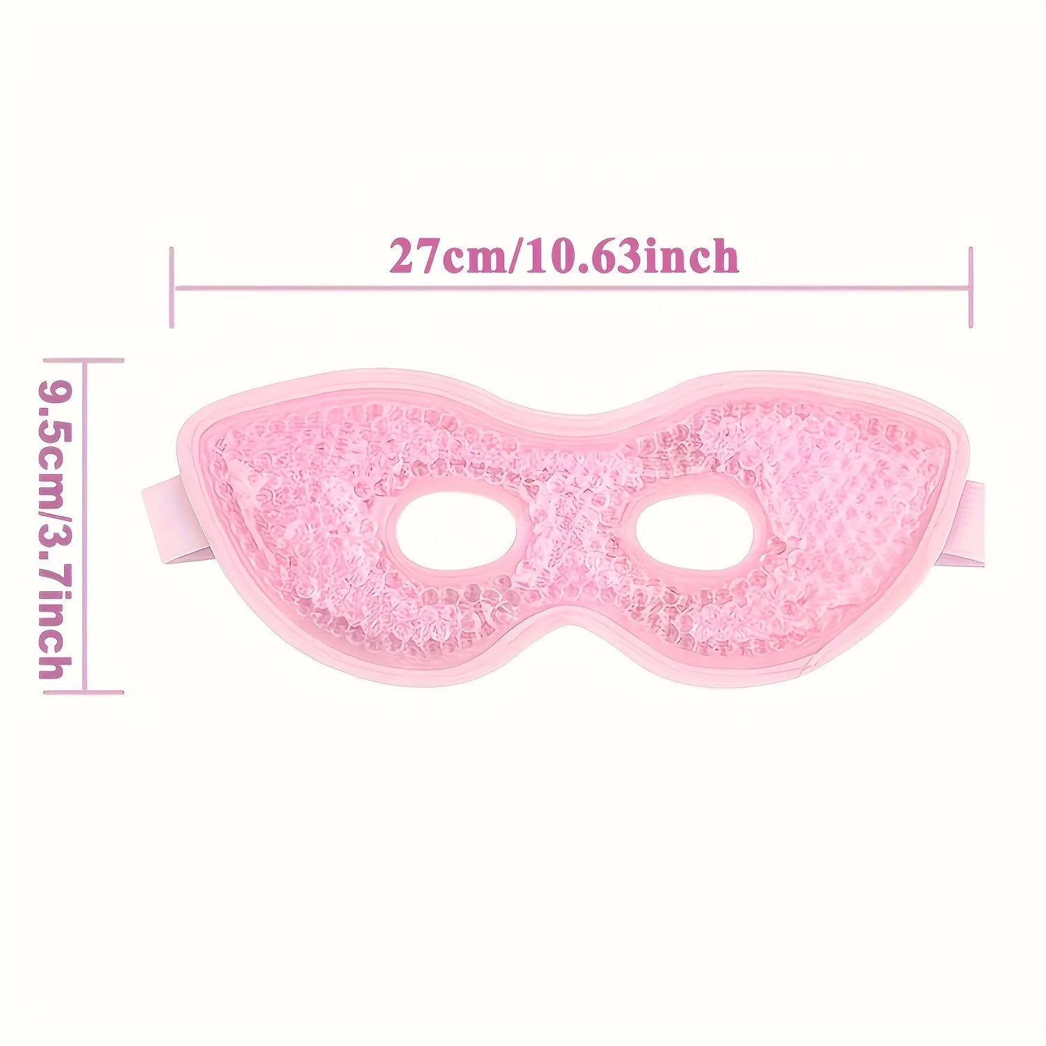 Cooling Gel Eye Mask with Eye Holes Cold Eye Packs for Puffiness & Swelling Reusable Hot Cold Compress Heat Ice Gel Pack
