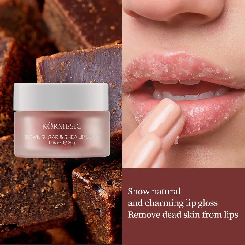 Moisturizing Anti-Chapped Lip Scrub, Brightens, Whitens, and Softens Lips, Gently Removes Dead Skin and Chapped Skin