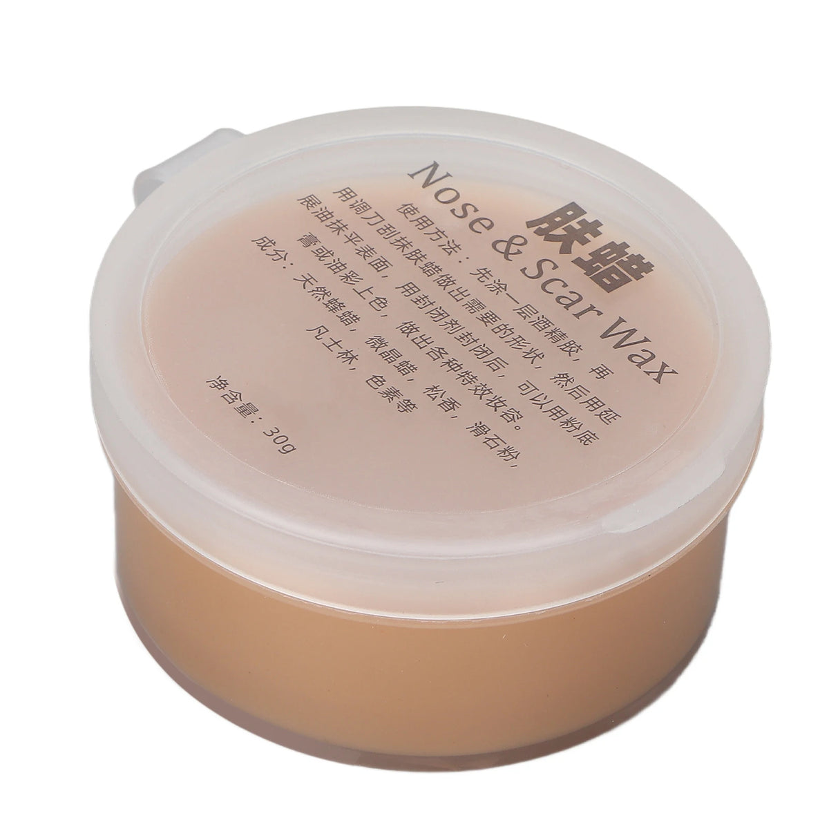Fake Wound Scar Wax Nose Skin Scar Wax Fake Wound Scratches Scar Makeup Cosplay Wax for Halloween 30g Light Colored