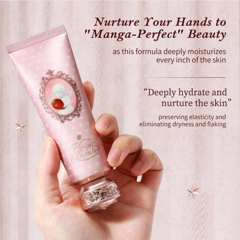 Flower Knows Christmas Limited Scented Hand Cream Strawberry Cupid Collection Moisturizing Hydrating Softening Hand Lotion Holid