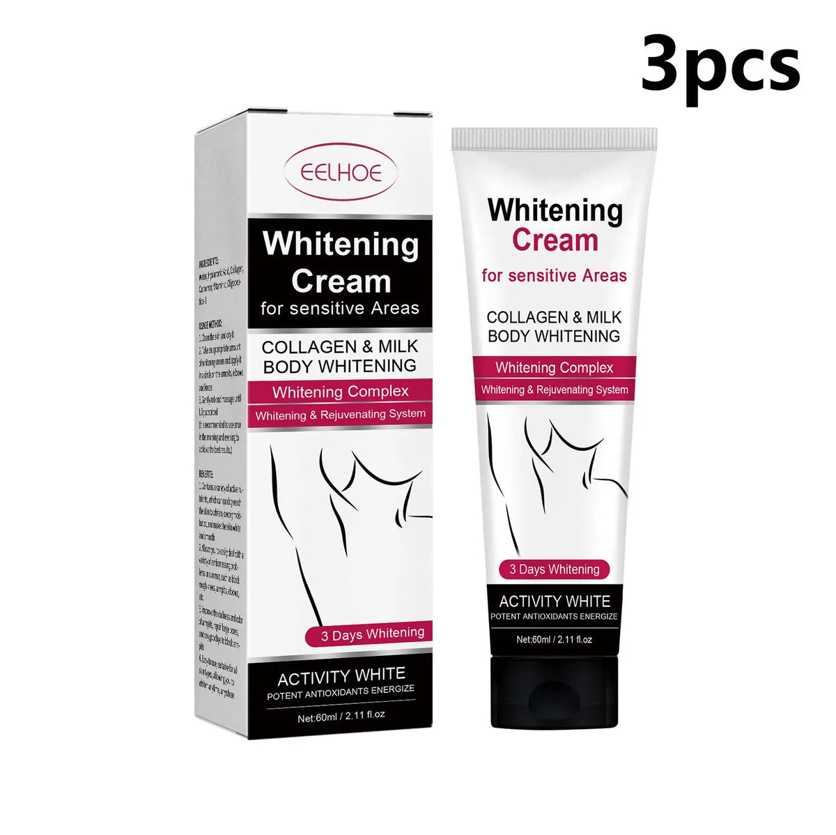 Underarm Whitening Cream Lighten Skin Brightening Improve Dullness Bleaching Private Parts Knee Thighs Armpit Whitening Cream