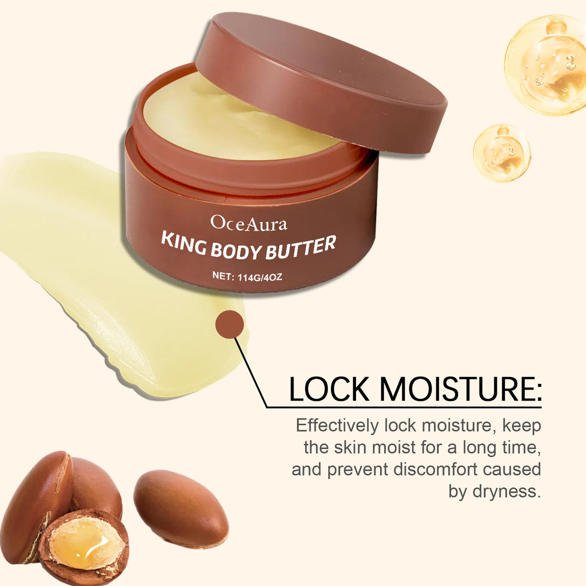 Shea Butter Moisturizing Cream Soft Smooth Skin Care Nourishing Body Butter Intense Hydration for Dry & Rough Skin Body Care