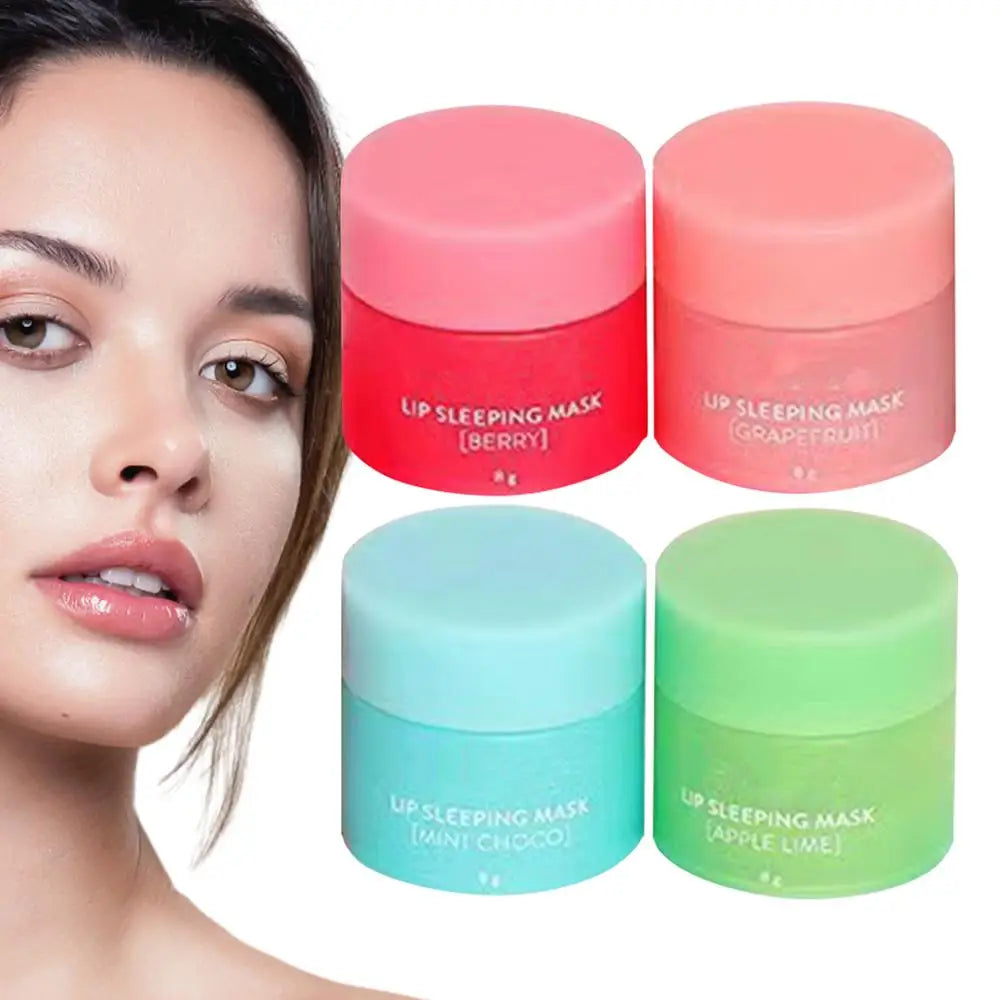 4pcs Lip Sleeping Masque Nourishing Moisturizing Sleep Lip Masque Moisturizing Nourish Lip Balm Fade Lip Lines Lip Care Lip Mask