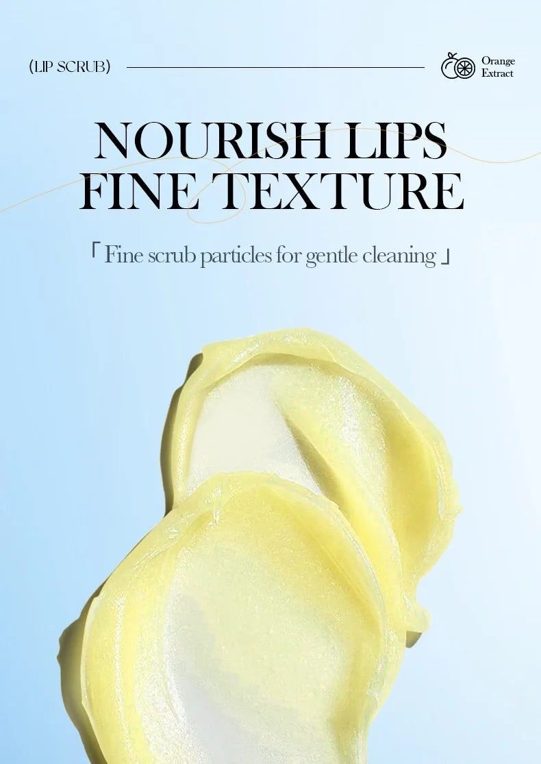 SADOER Fruit Lip Scrub Cream Moisturizing Lips Plumper Hydrating Nourishing Avocado Orange Strawberry Lip Mask Lipstick Care