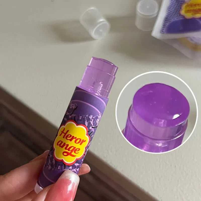 HERORANGE Various Fruit Moisturizing Lipstick Jelly Lighten Line Plump Lip Care Lip Tint Nude Lipstick Primer Colorless Lip Care