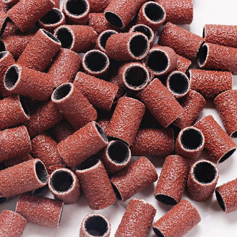 50/100Pcs Nail Sanding Bands For Electric Nail Drill Machine Replacement Sand Bands For Acrylic Gel Nails Manicure