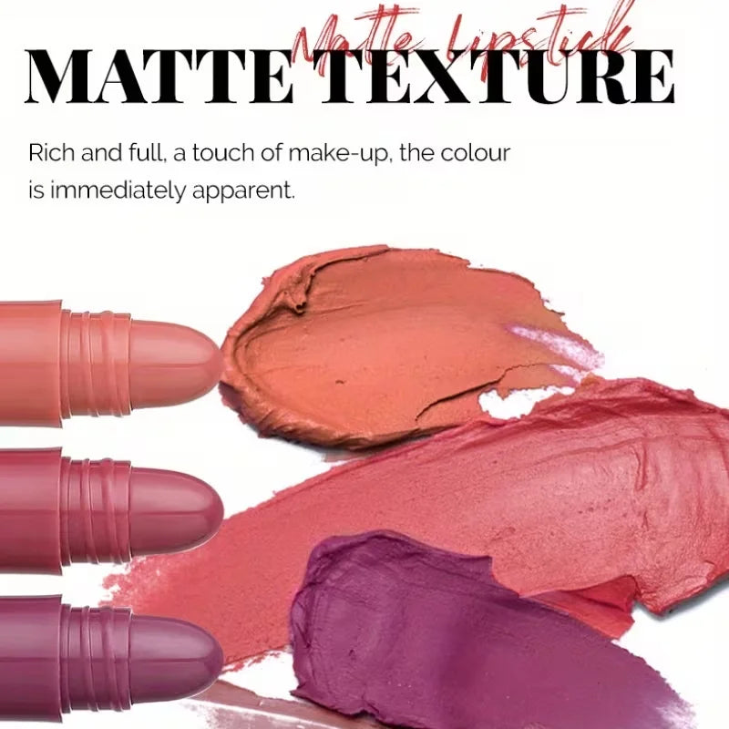 18-Piece Mini Lipstick Set, Matte + Lip Gloss Combination, Capsule Lipstick, Lip Plumping, Waterproof Lip Liner, Long-Lasting and Non-Fading, Portable Travel Style