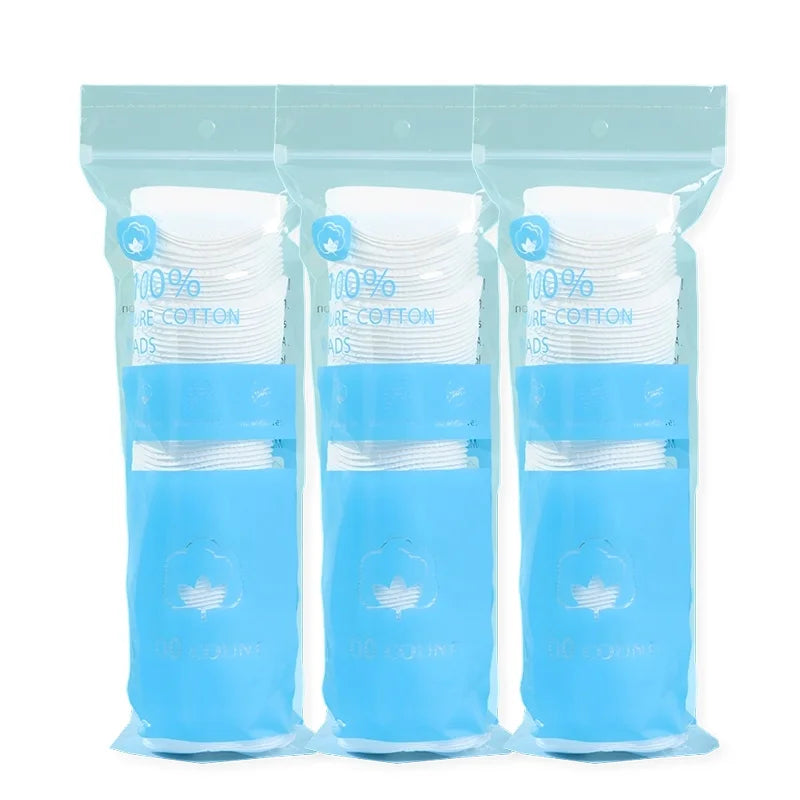 500/100pcs Facial Cleaning Cotton Pads Soft Skin Cleansing Facial Absorbent Paper Makeup Remover Pad Makeup Tools & Accessories