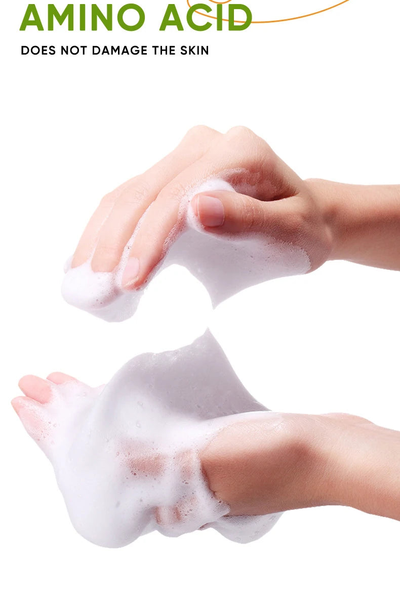 SADOER Aloe Facial Cleanser Massage Cleansing Mousse Moisturizing Deep Cleansing Anti-aigng Face Wash Foam Facial Cleanser