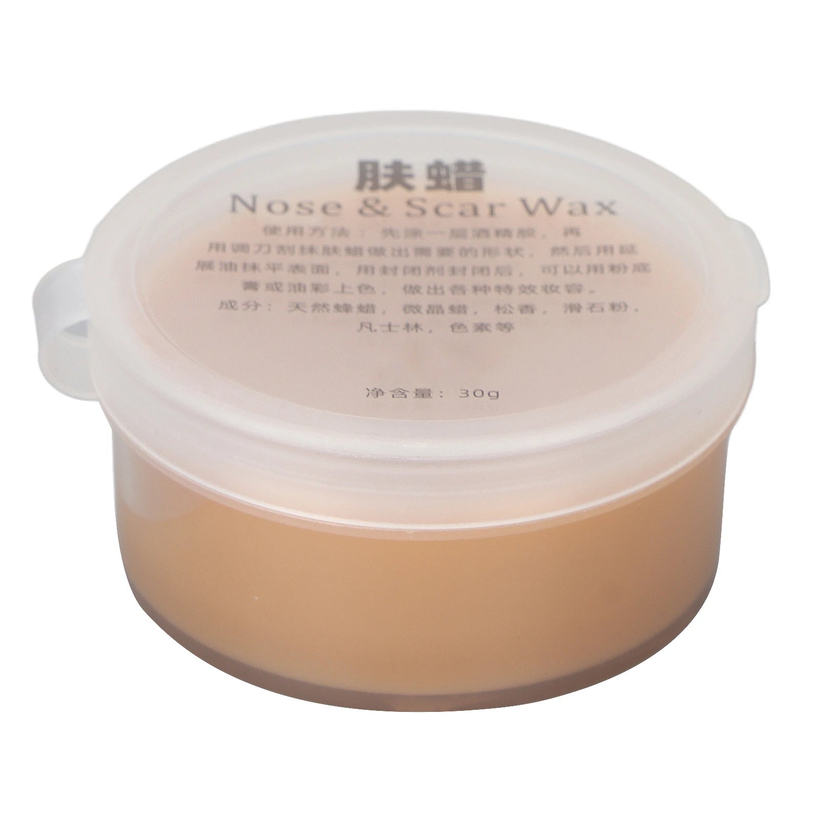 Fake Wound Scar Wax Nose Skin Scar Wax Fake Wound Scratches Scar Makeup Cosplay Wax for Halloween 30g Light Colored
