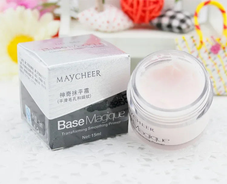15ml Smoothing Cream Foundation Cream Fade Wrinkles Moisturizing Hydrating Invisible Pores Facial Primer Makeup Cosmetics Tools
