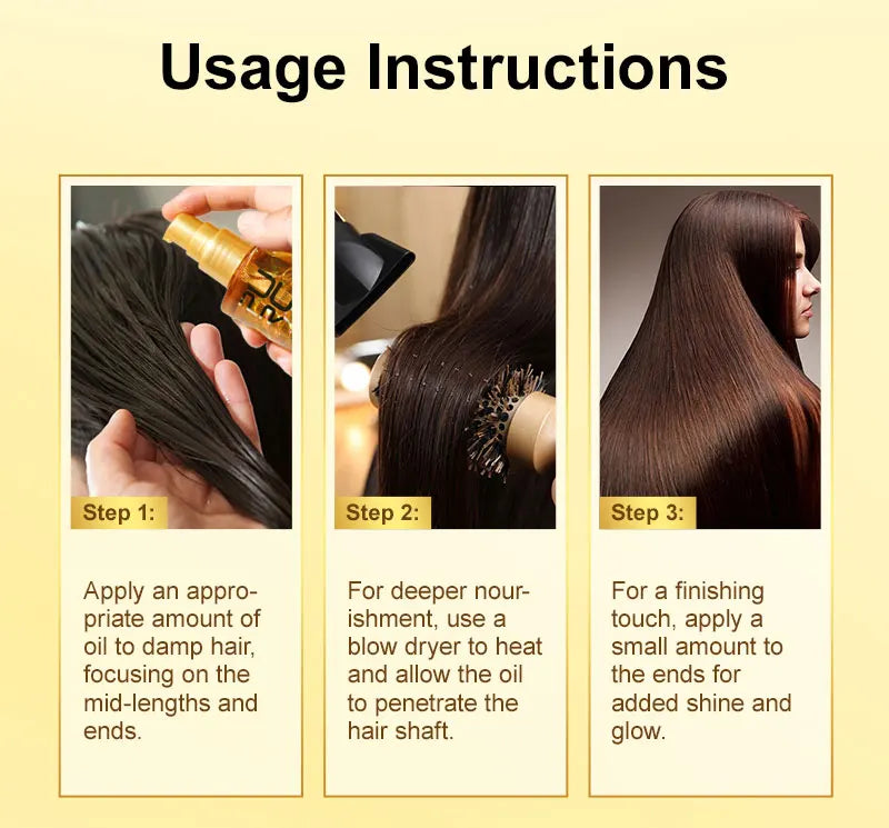 PURC Smoothing Argan Oil Hair Care Nourishing Soft Repair Damaged Frizz Hair Serum Scalp Treatment Hair Care Products