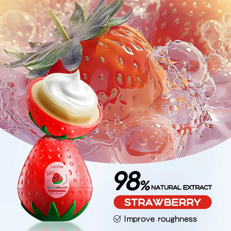SADOER Mango Peach Aloe Vera Lemon Fruit Hand Cream Moisturizing Brightening Repairing Hand Creams For Hands Skin Care