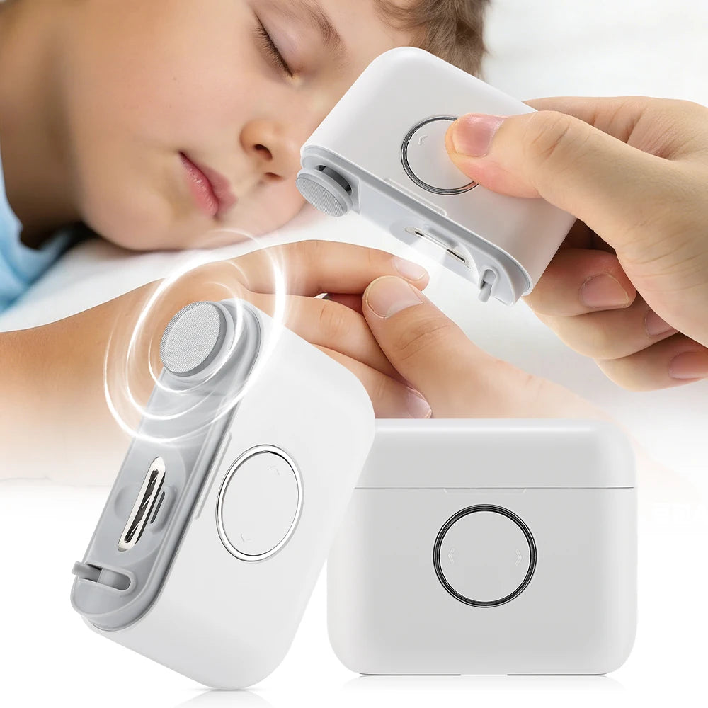 Electric Nail Clipper Cutter With LED Light 2in 1 Automatic Nail Grinder Trimmer For Baby Adult Mini Manicure Tools Nail Care